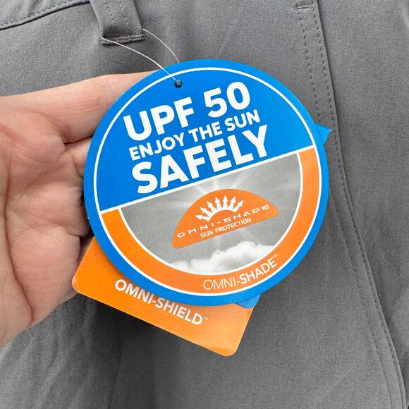 Columbia PFG Shorts Mens 48 (49x10 ACTUAL) UPF 50+ Grander Marlin II Gray NEW - Picture 4 of 10